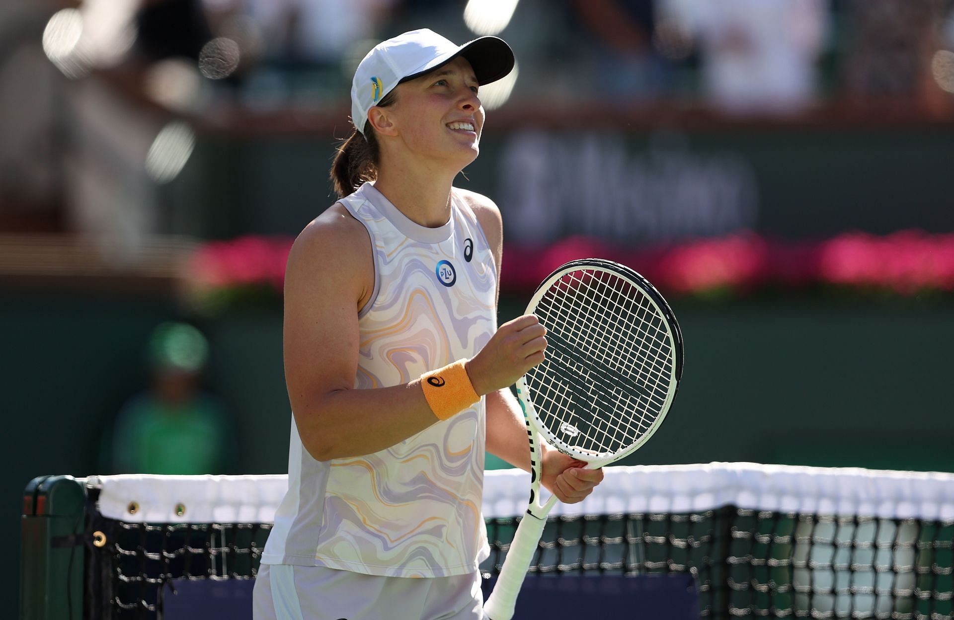 Iga Swiatek pictured at the 2023 BNP Paribas Open - Day 11.