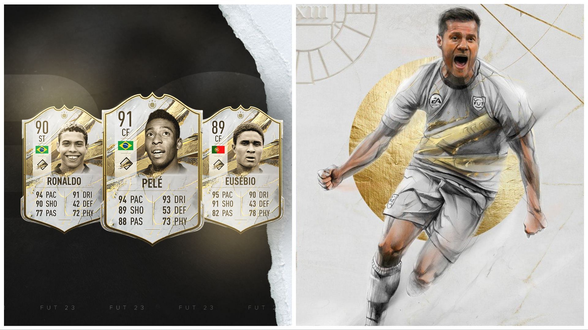 These are the best Base Icons in FIFA 23 Ultimate Team (Images via EA Sports)