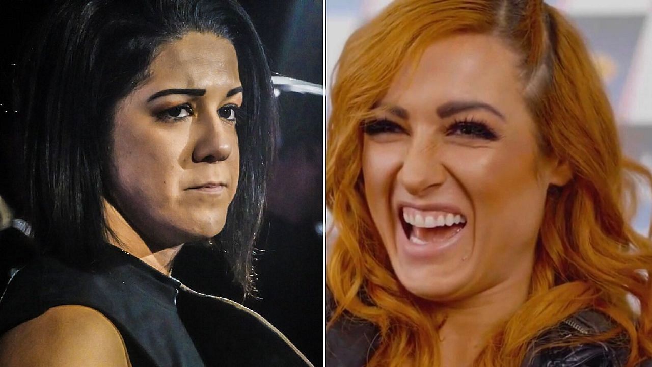 Bayley (left); Becky Lynch (right)