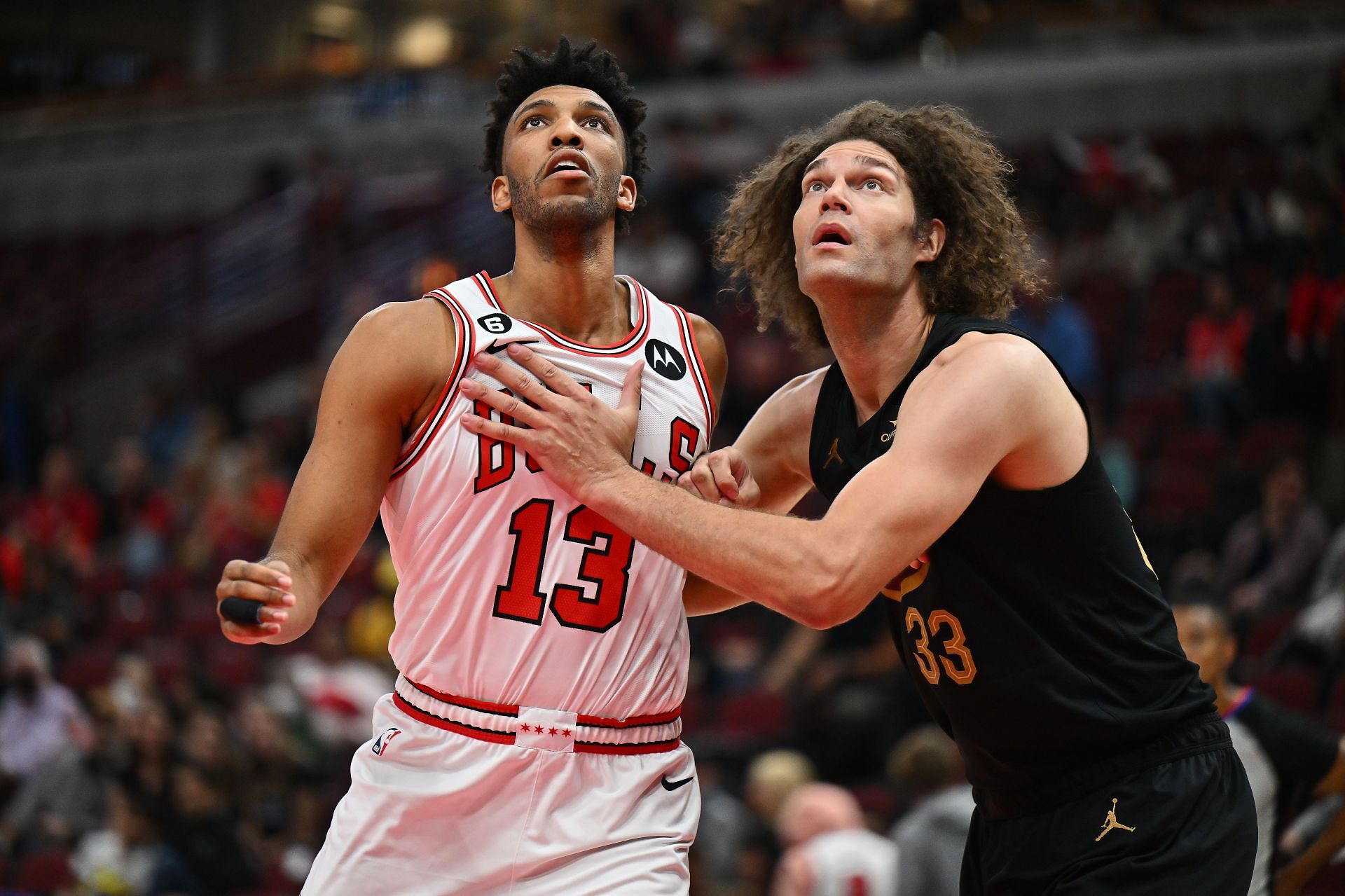 Former Chicago Bulls big man Tony Bradley (left)