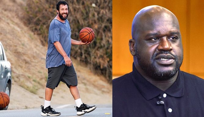 “He’s definitely LA Fitness, 24-hour Fitness legit” – When Shaquille O’Neal praised Adam Sandler’s hooping skills