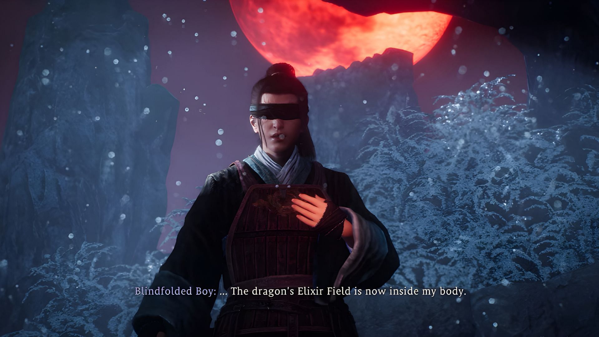 How to defeat the Blindfolded Boy in Wo Long: Fallen Dynasty? (Image via Koei Tecmo)
