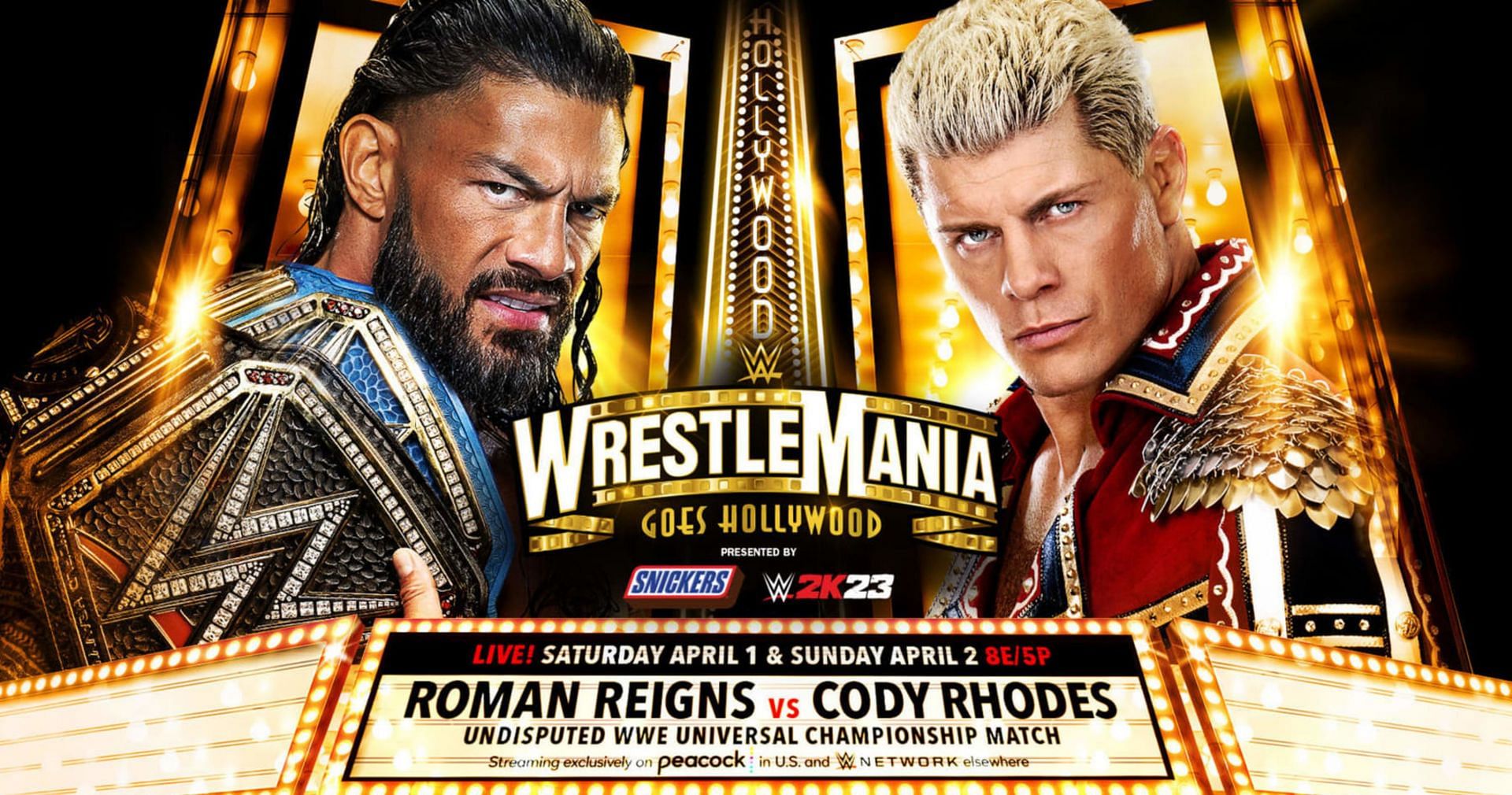 Roman Reigns will face Cody Rhodes at WrestleMania 39.