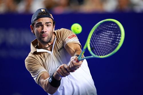 Matteo Berrettini at the Telcel Mexican Open 2023. (PC: Getty Images)