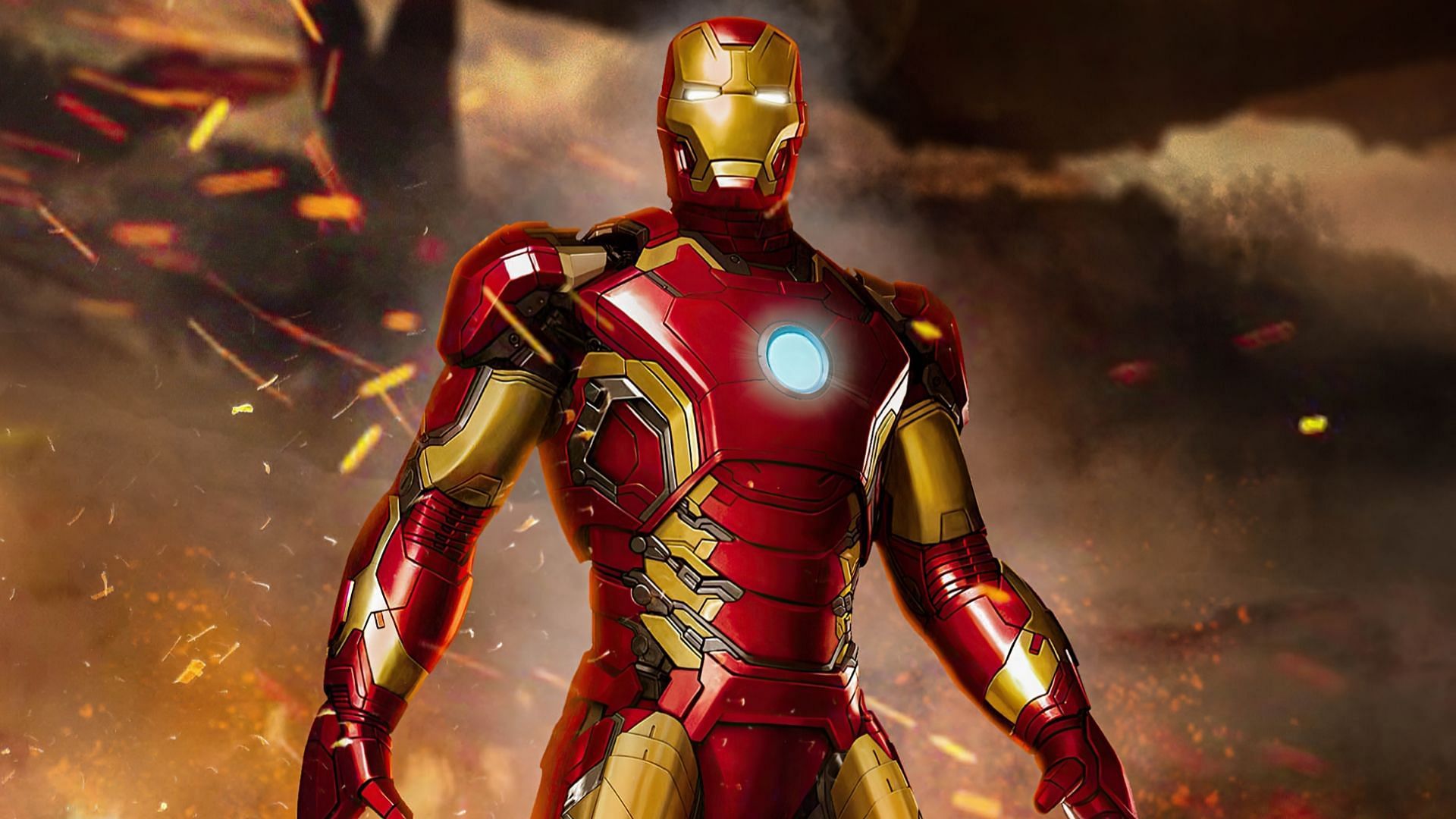 Iron Man suits are equipped with powerful energy weapons, which could potentially harm Superman. (Image via Marvel)