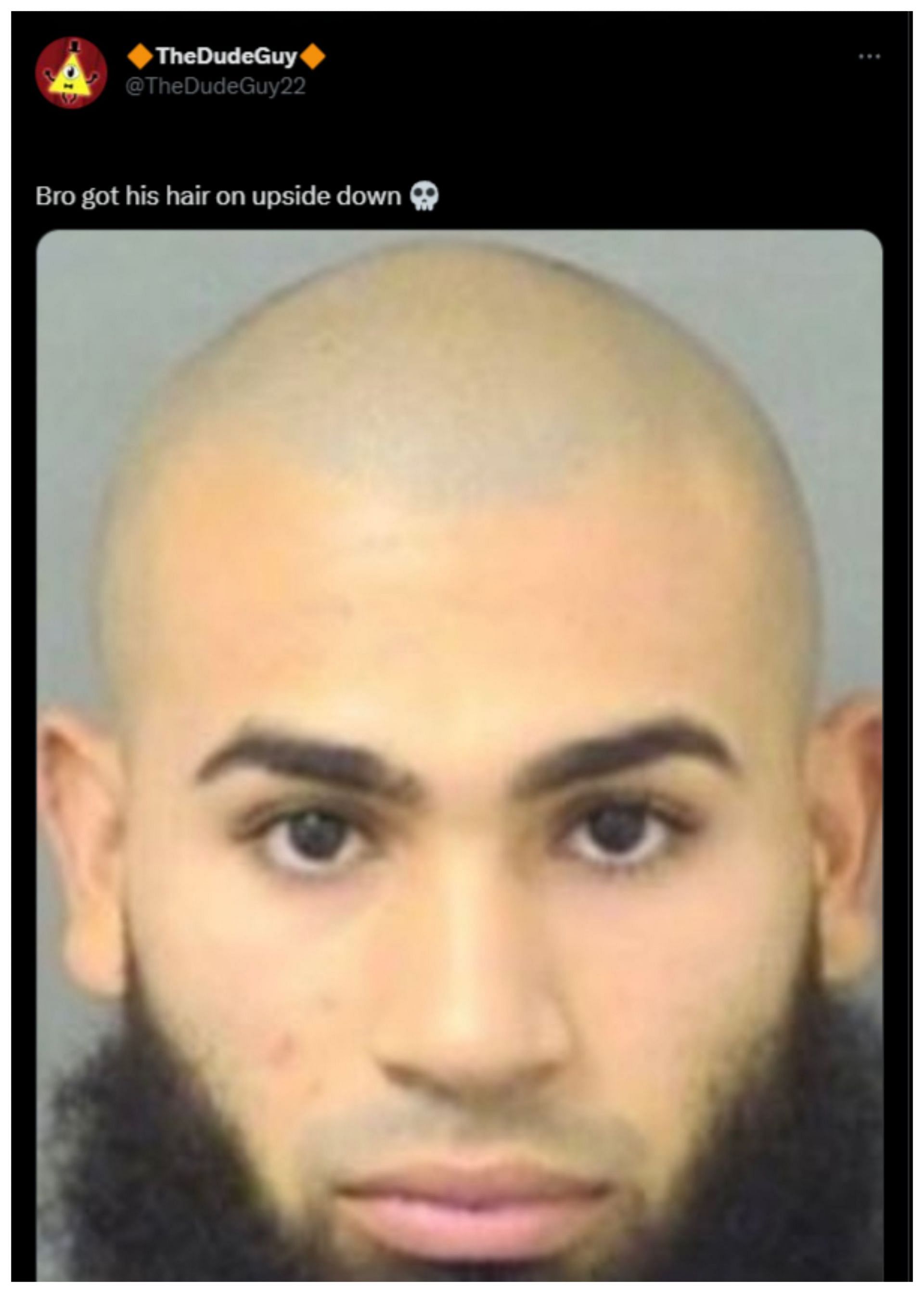 Octavious Medina&#039;s baldness was mocked too (Image via Twitter/TheDudeGuy22)
