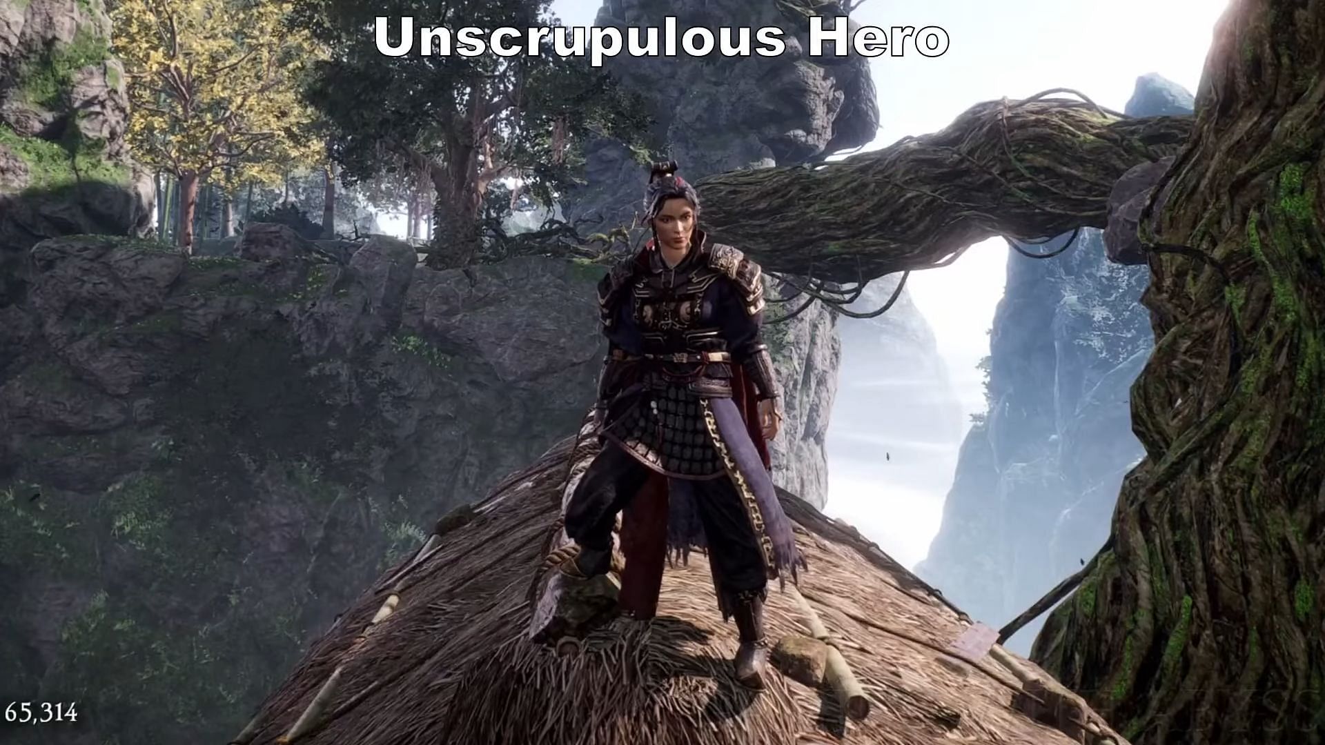 Unscrupulous Hero heavy armor set (Image via YouTube Channel Gaming with Abyss)