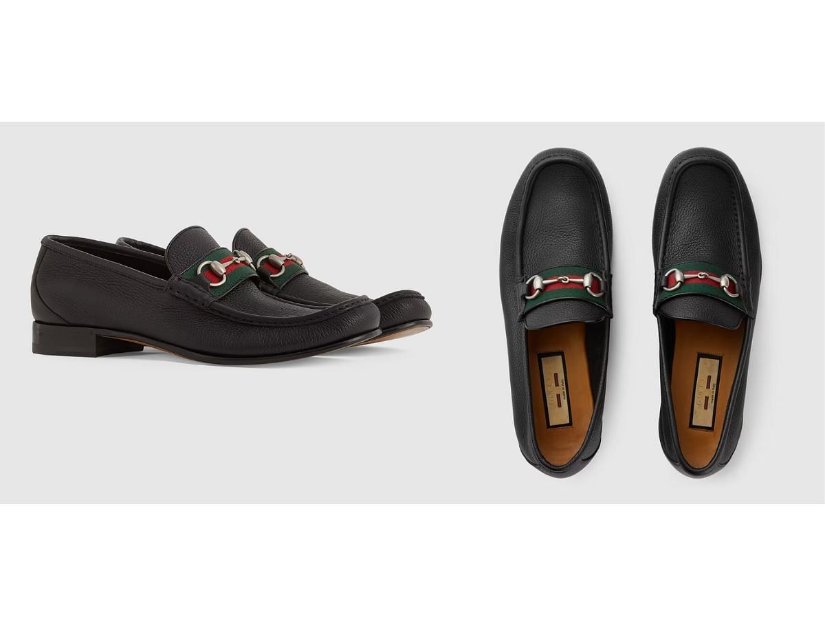 Gucci Leather Web Horsebit Loafers (Image via Gucci)