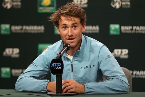 Casper Ruud at the BNP Paribas Open.