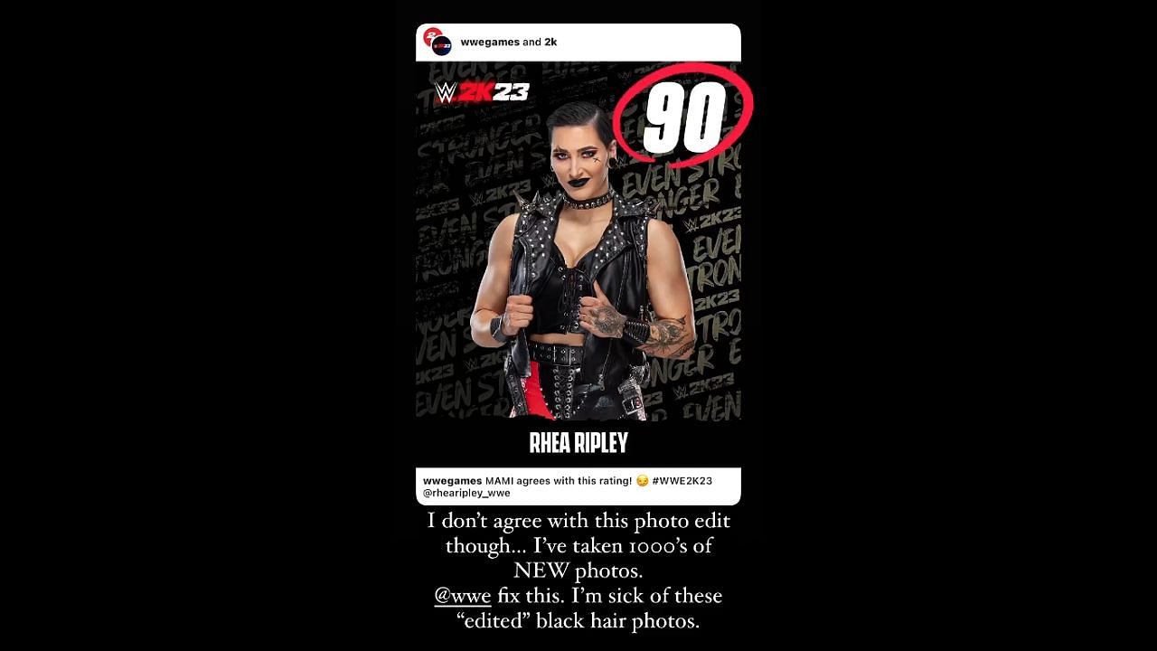 Ripley slams WWE in her Instagram story