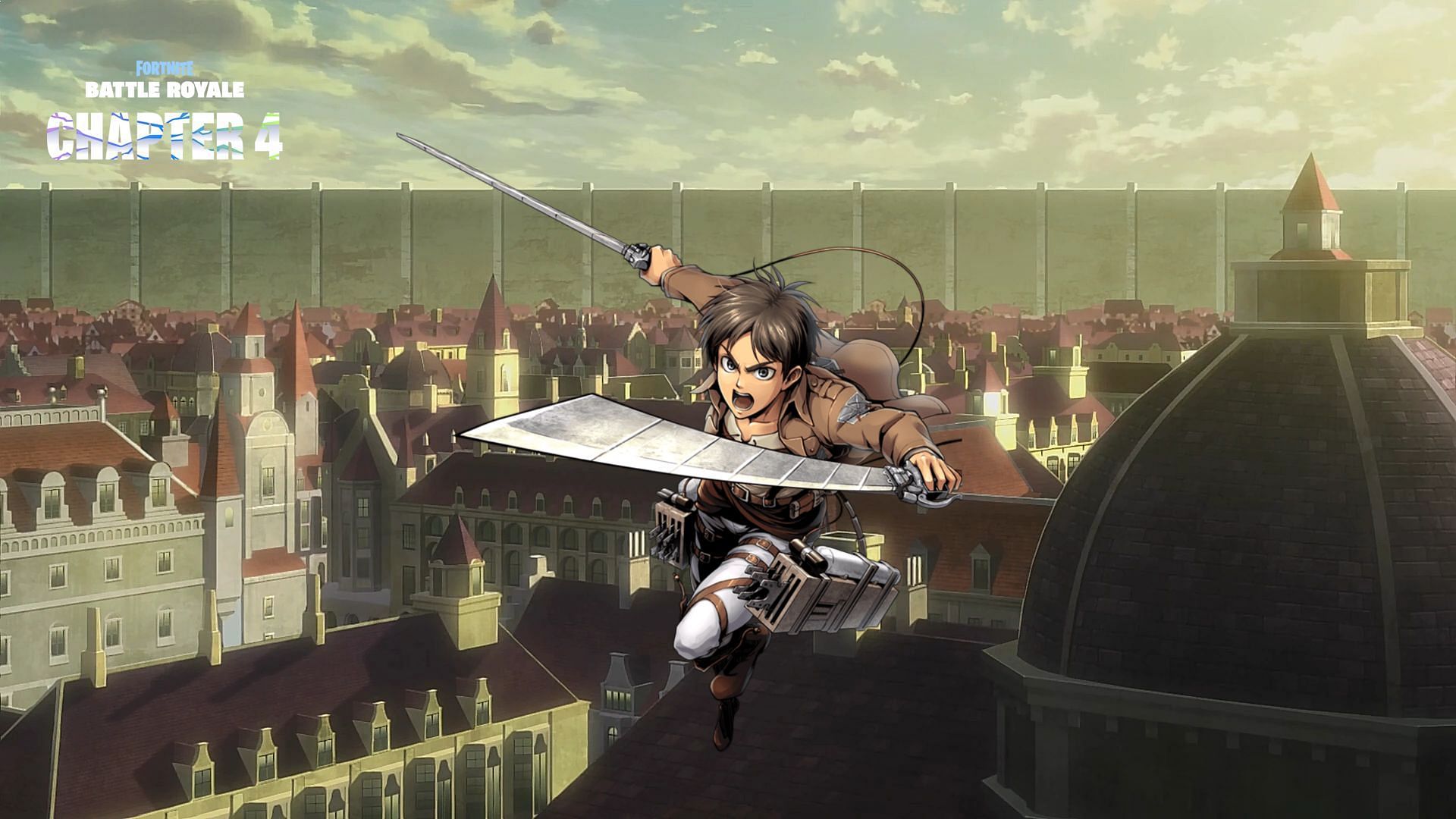 Eren Yeager will be a bonus skin in the Fortnite Chapter 4 Season 2 Battle Pass (Image via Wit Studio/Attack on Titan)