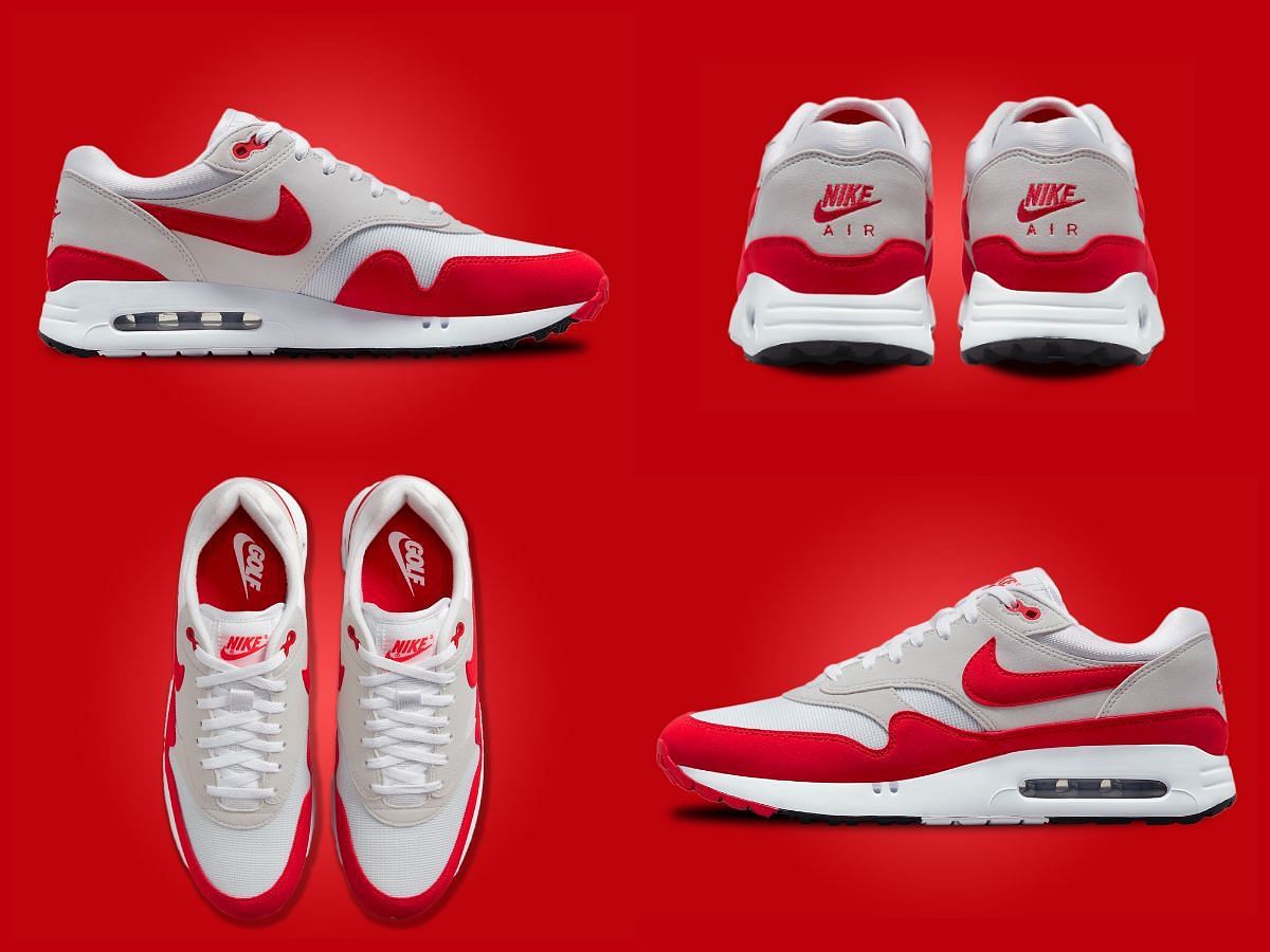 The upcoming Nike Air Max 1 &#039;86 &quot;Big Bubble&quot; sneakers are inspired by the debut 1986-produced Air Max 1 &quot;Luxe&quot; makeover (Image via Sportskeeda)