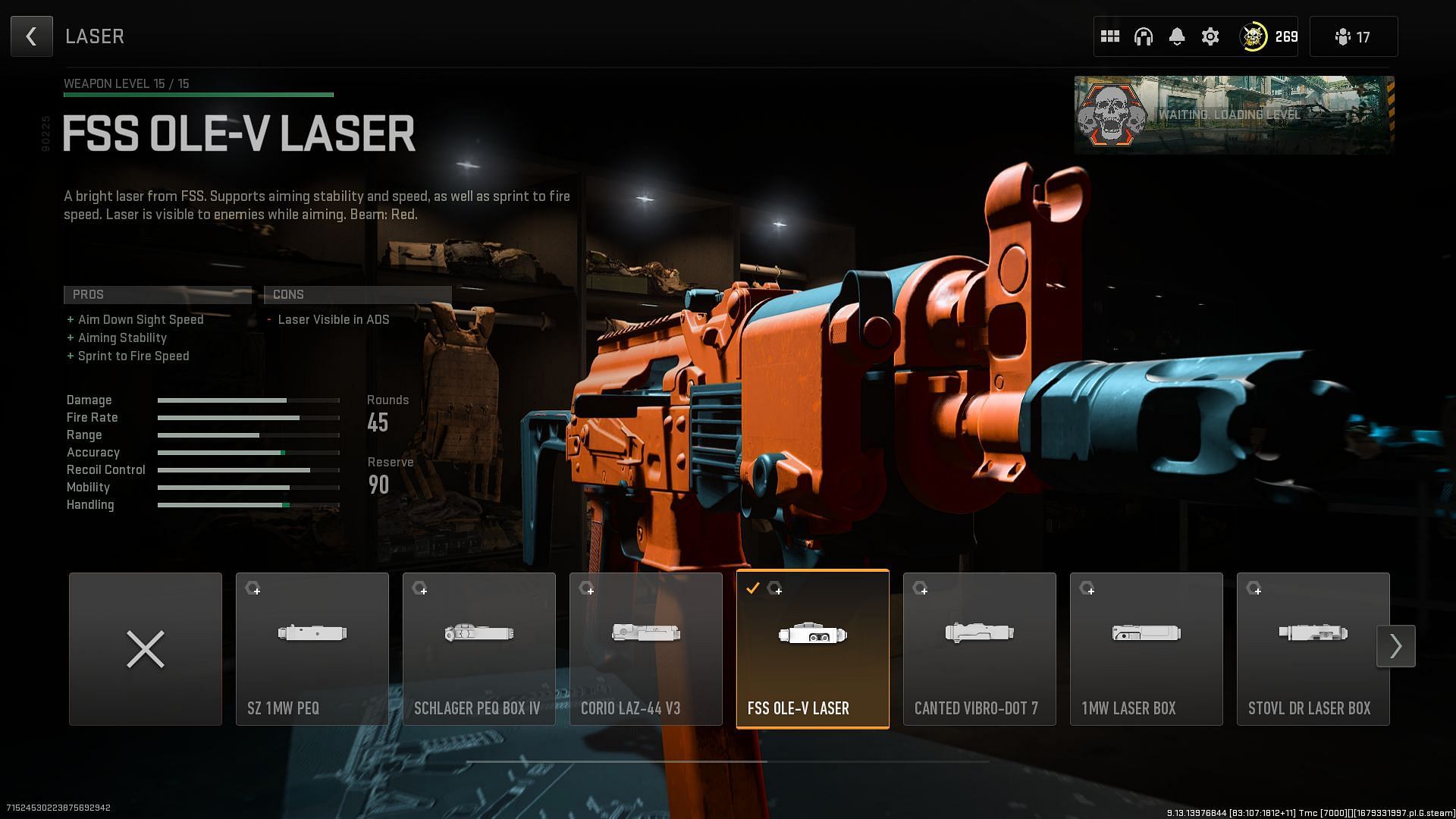 FSS OLE-V Laser (Image via Activision)