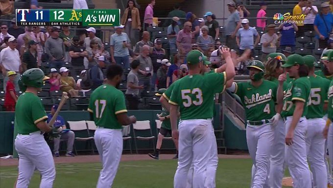 Oakland Athletics Park Bench