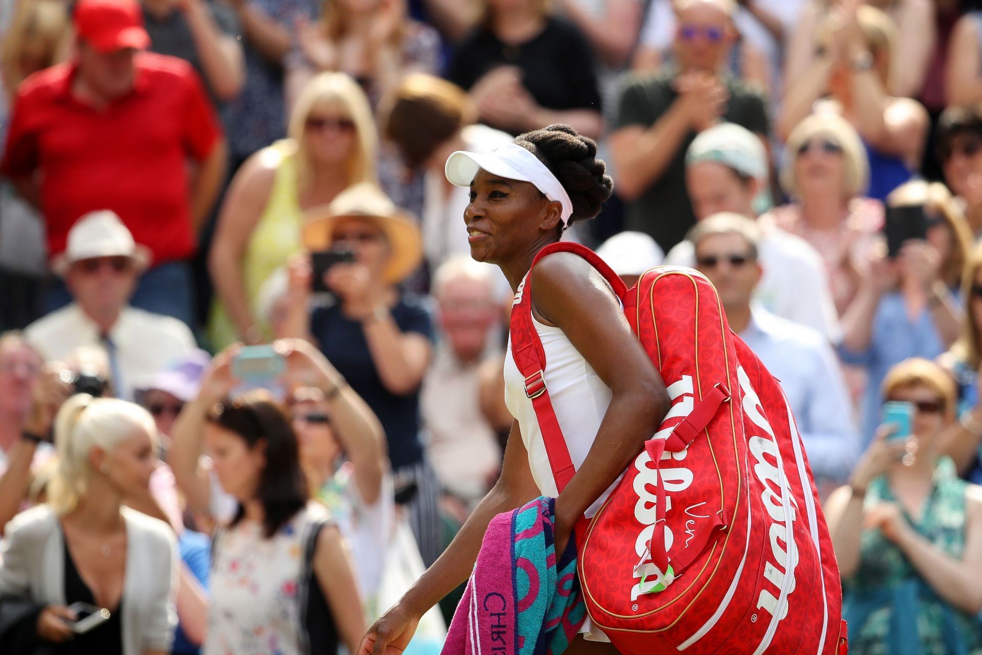 Venus Williams during the 2017 Wimbledon Championships