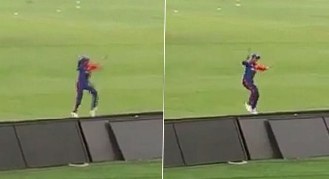 [Watch] Jemimah Rodrigues entertains Mumbai crowd by dancing to Bollywood songs during DC vs RCB
