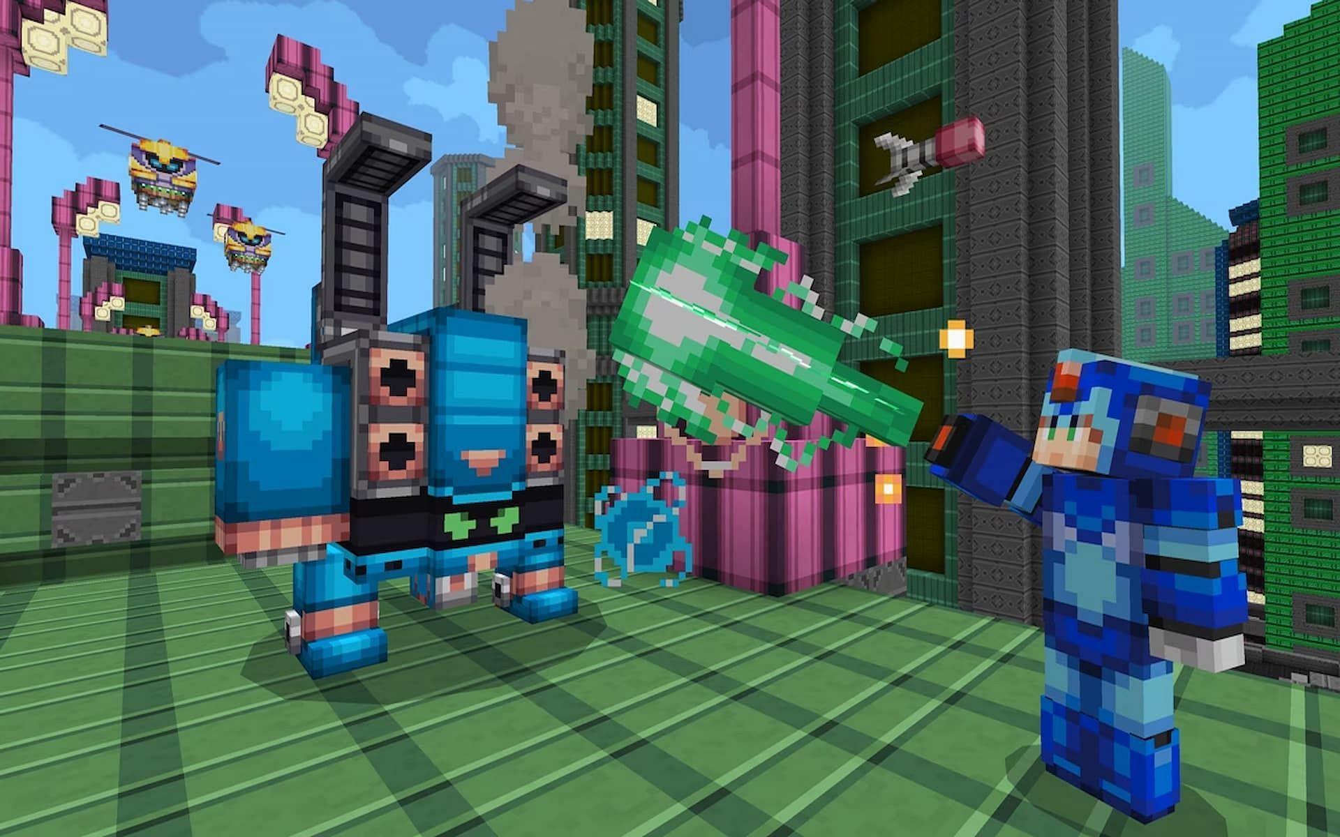Fans of Megaman will love this mashup of Minecraft and Mega Man X (Image via Minecraft.net)