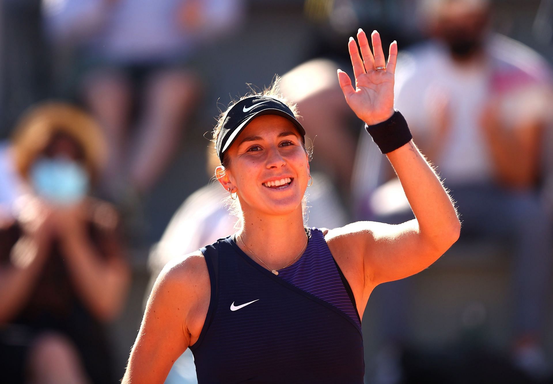 Belinda Bencic at the 2021 French Open