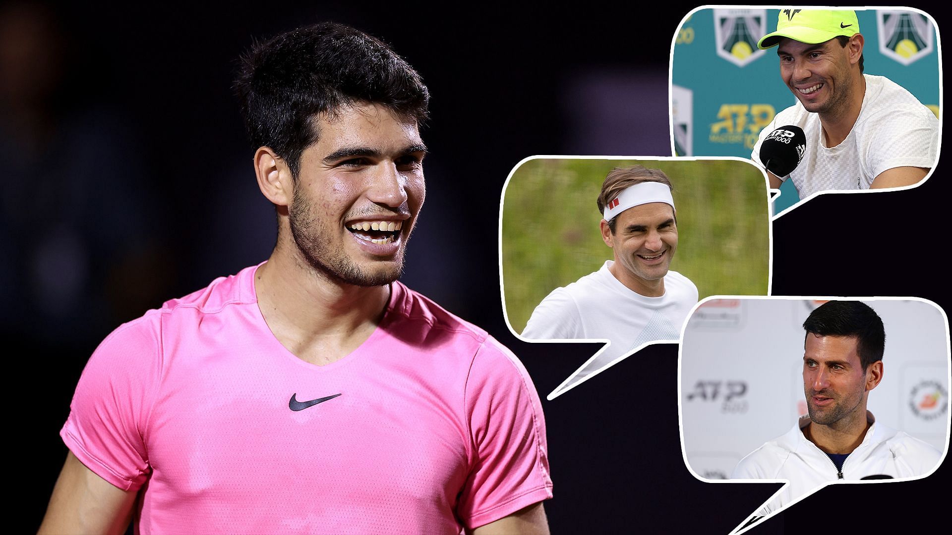What Federer, Nadal and Djokovic have to say about Carlos Alcaraz
