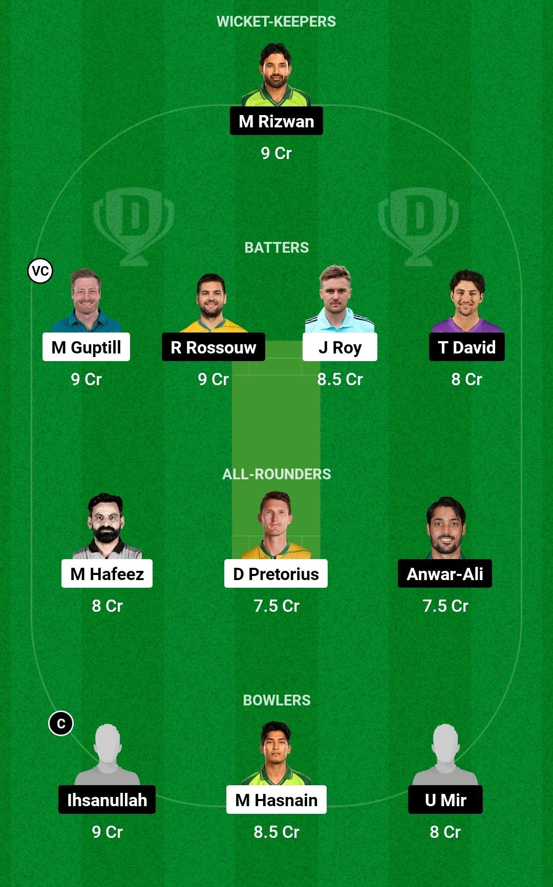 QUE vs MUL Dream11 Prediction Team, Grand League