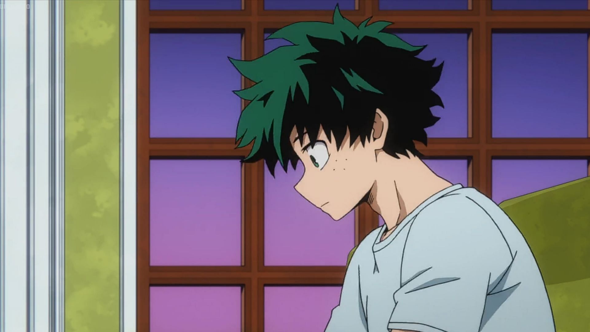 Deku as seen in the anime (Image via Studio Bones)