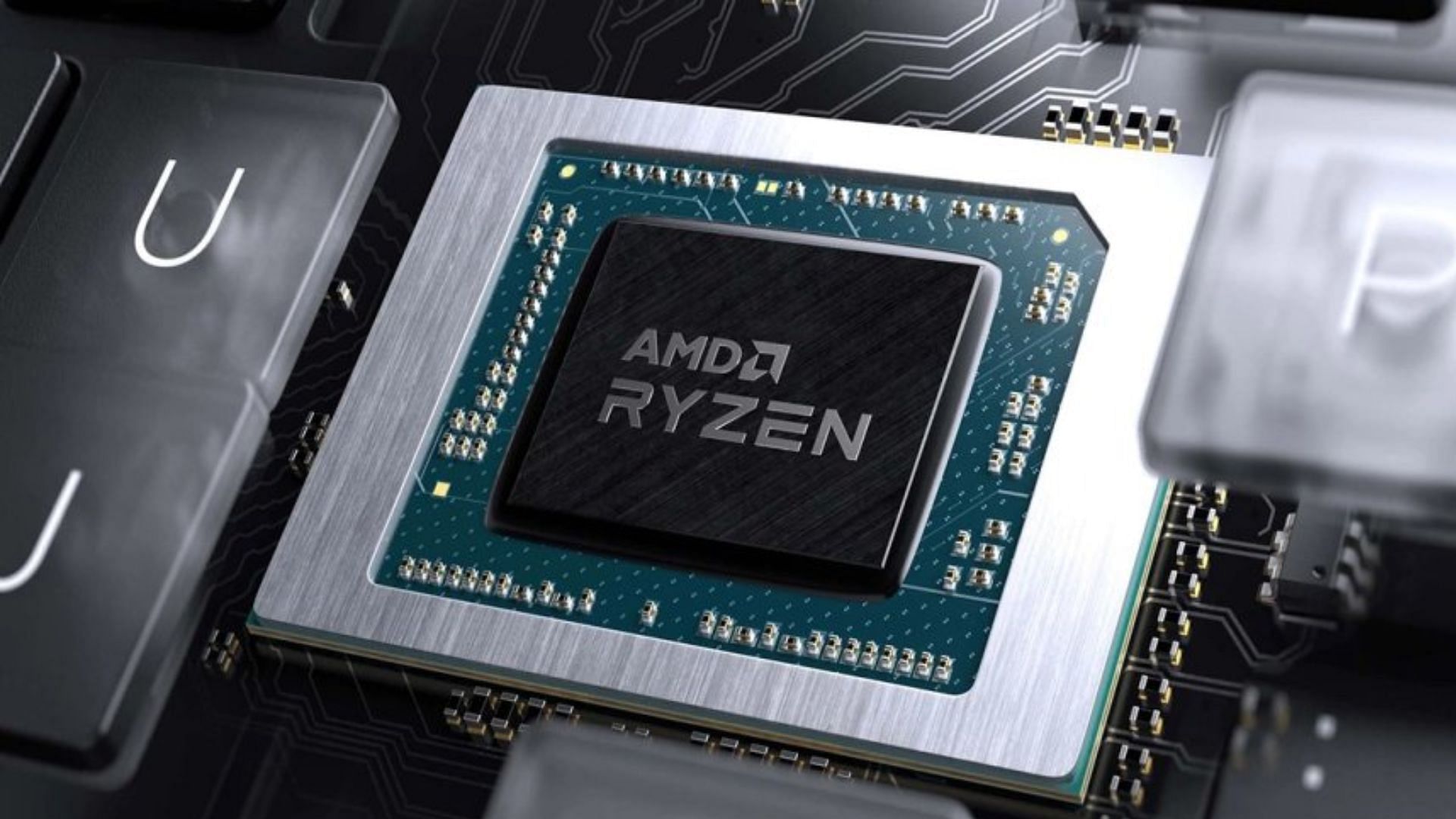 Ryzen 7040HS chip on PCB