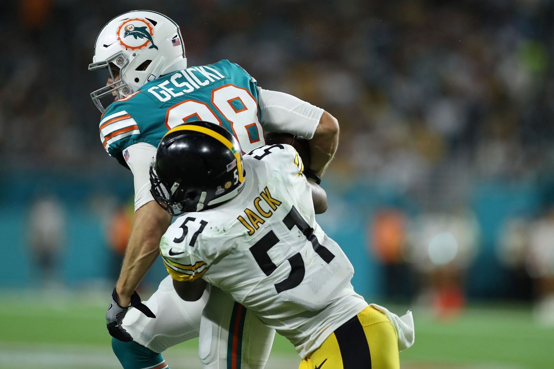 Myles Jack: Pittsburgh Steelers v Miami Dolphins
