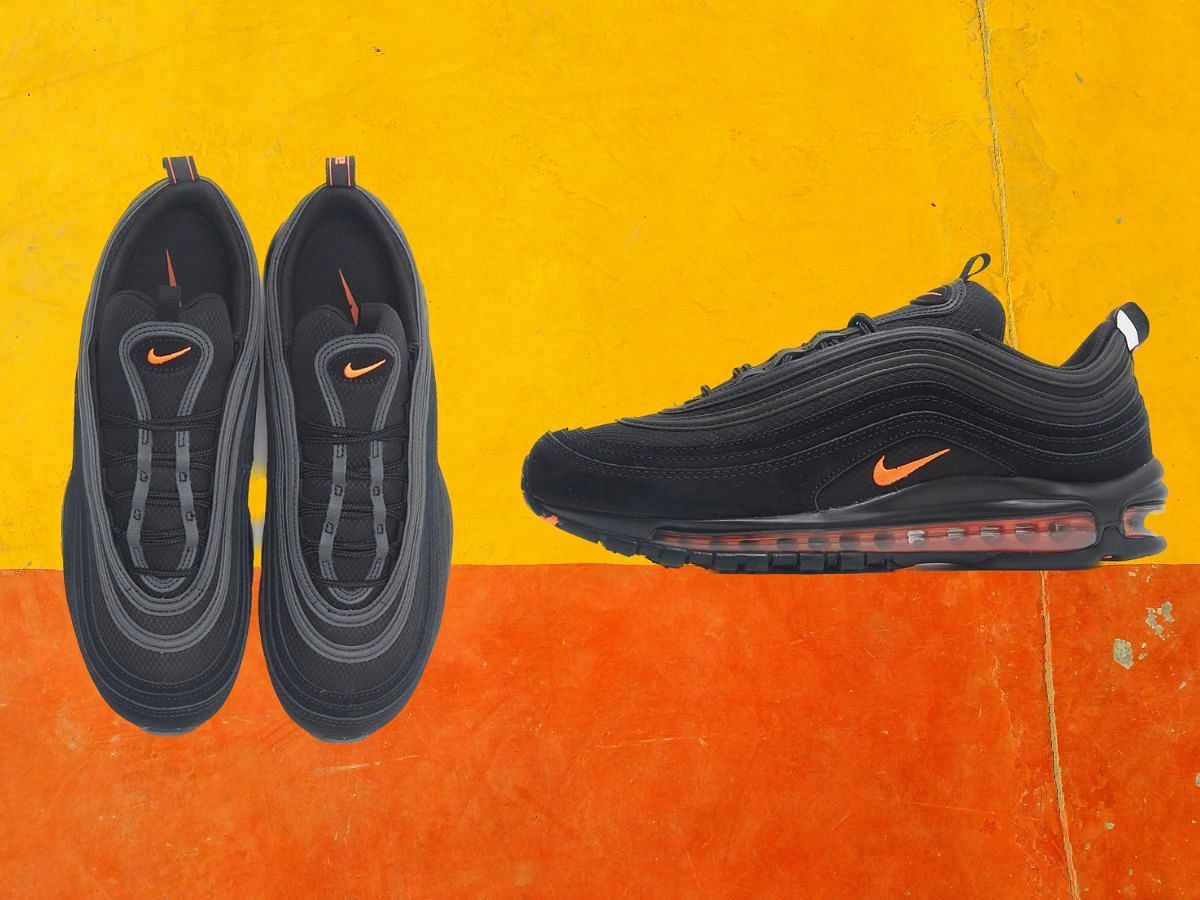 The Nike Air Max 97 shoes are inspired by Halloween color scheme (Image via Sportskeeda)
