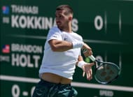 Thanasi Kokkinakis at the 2023 BNP Paribas Open.