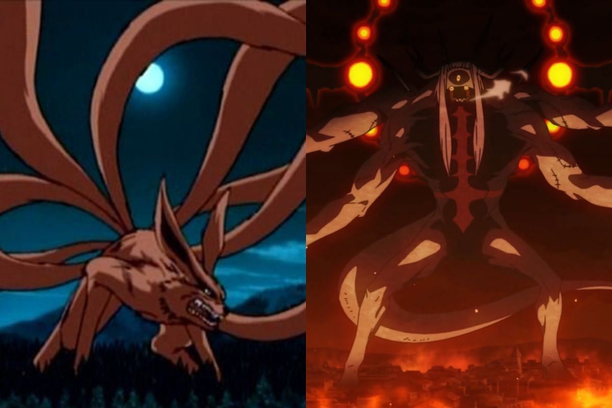 Demon Fox in Naruto and Demon Licht in Black Clover (Image via Pierrot)