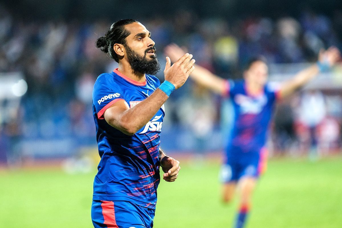 Sandesh Jhingan scored the winning penalty for BFC (Image courtesy: ISL Media)