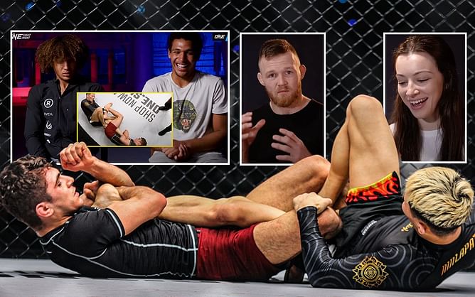 Grapplers watch and react to Mikey Musumeci’s devastating leg lock