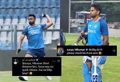 "Please check his front arm"- Suryakumar Yadav indulges in a fun Instagram banter with Jaydev Unadkat ahead of 1st India vs Australia ODI