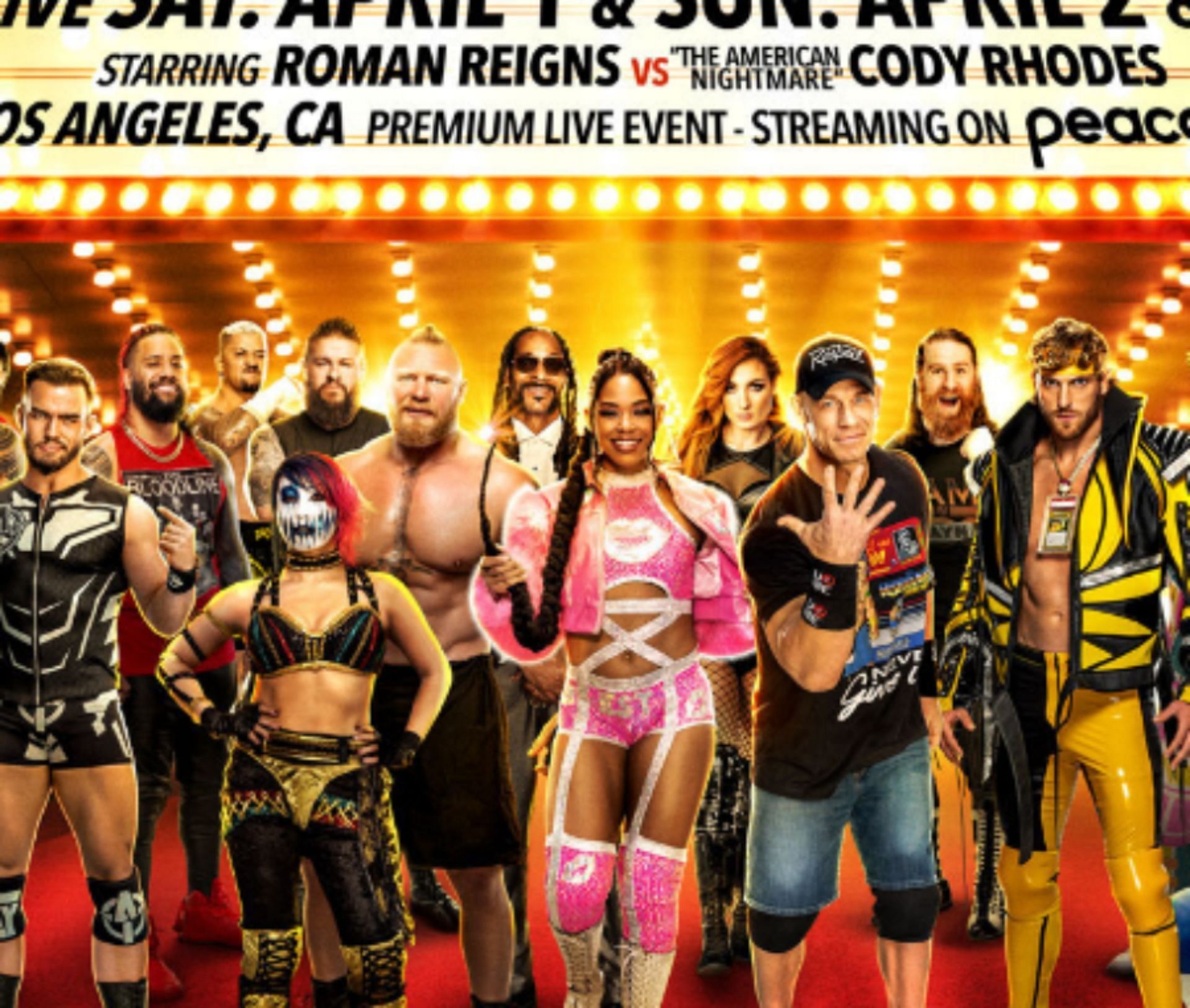 The Hip Hop legend can be seen on the WrestleMania 39 poster.