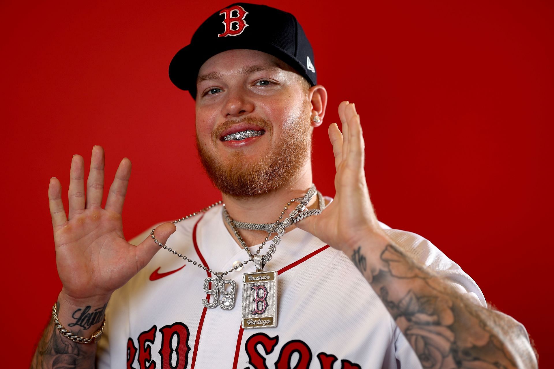 Alex Verdugo plays for the Boston Red Sox