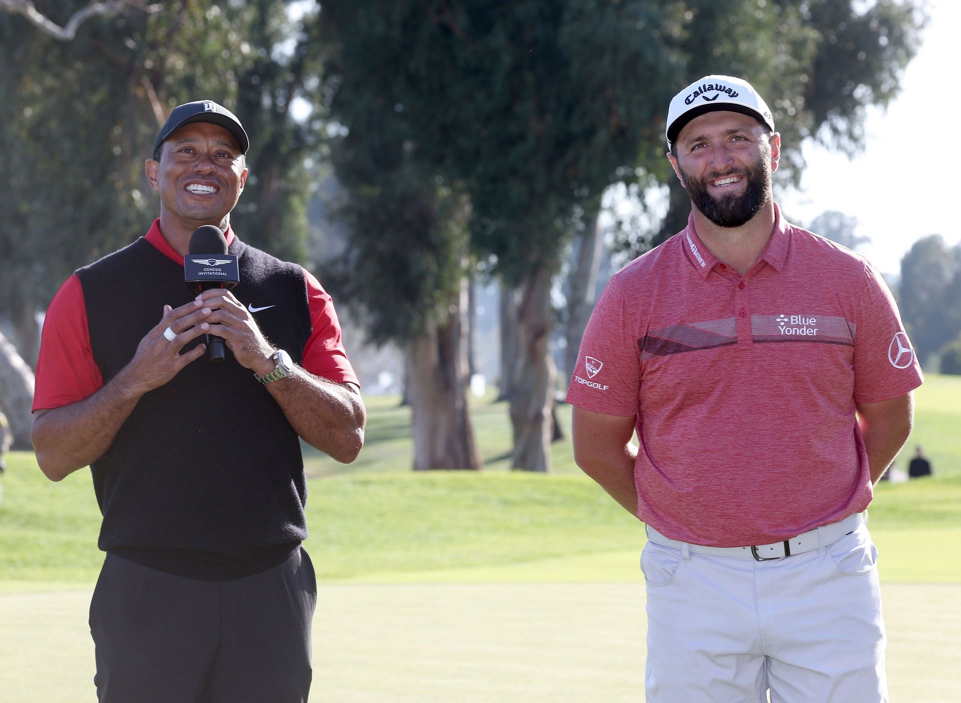 Jon Rahm and Tiger Woods - The Genesis Invitational - Final Round