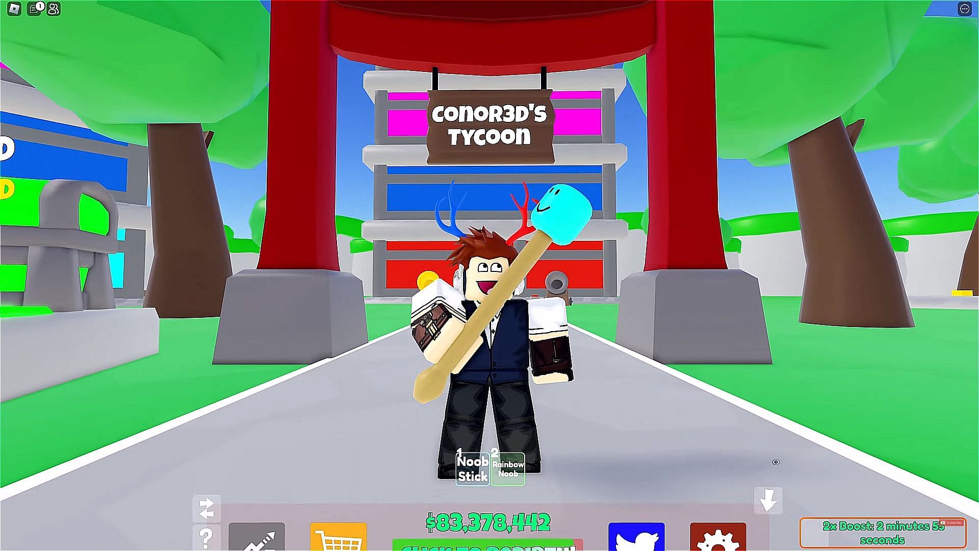 Roblox Meme Tycoon: How to get the Rainbow Noob and Noob Badges?