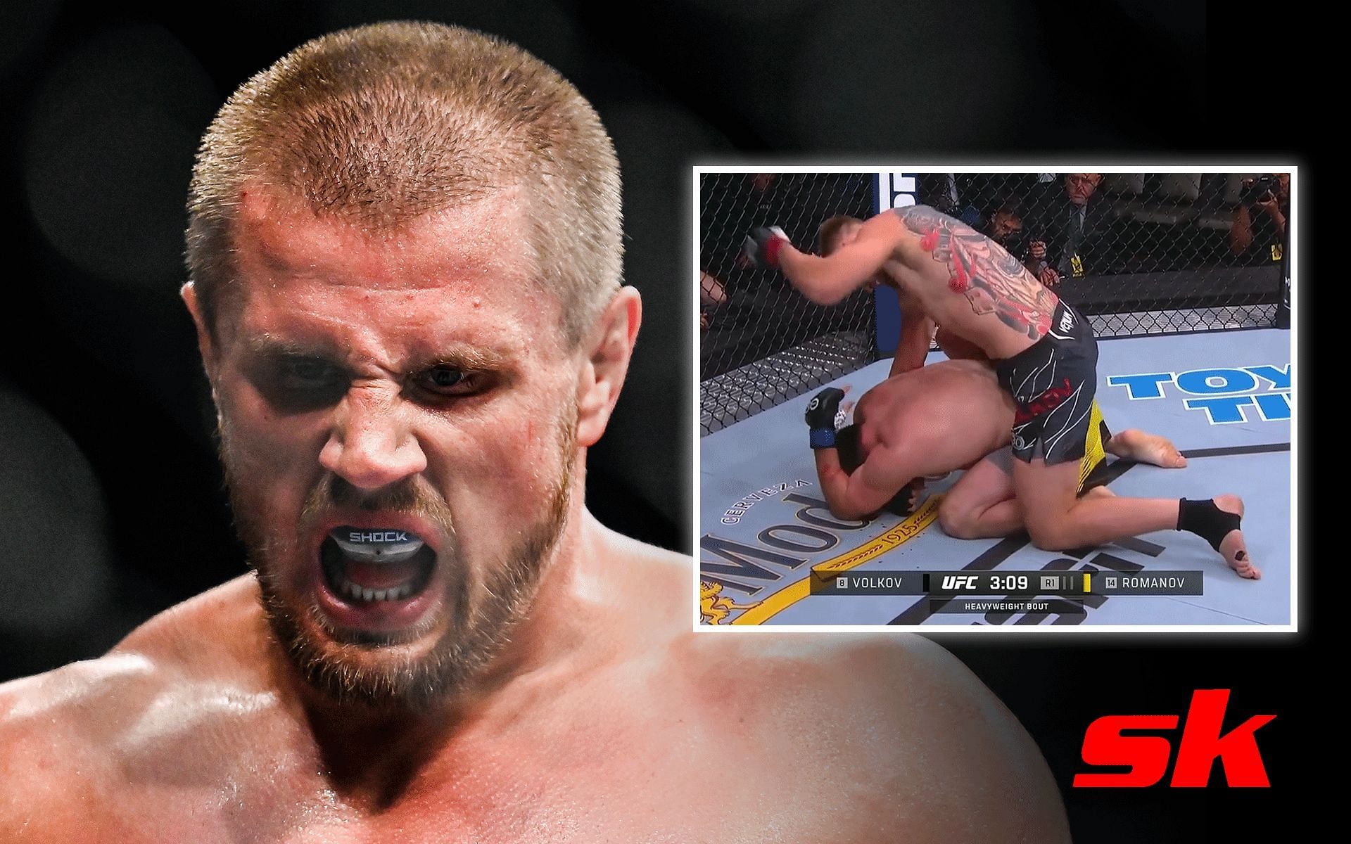 Alexandr Romanov suffers TKO loss at UFC Fight Night 221 [Image credits: @CSTodayNews on Twitter]