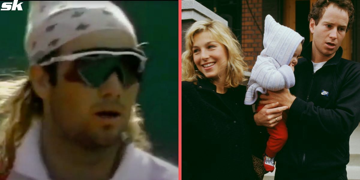 Andre Agassi wore Oakley sunglasses to a Davis Cup match