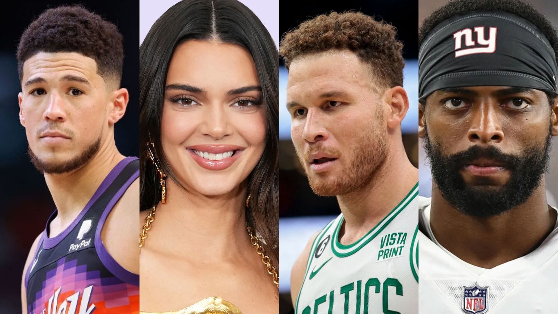 Devin Booker, Kendall Jenner, Blake Griffin and Darius Slayton