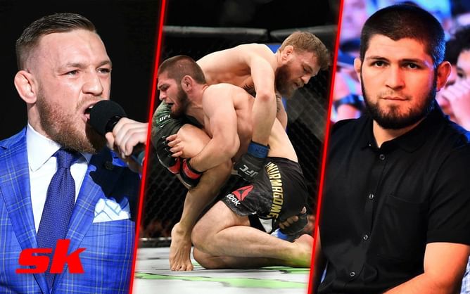 Conor McGregor claims "fat bi**h" Khabib Nurmagomedov is "afraid" to fight again: "No wonder sh*t pants scurried"