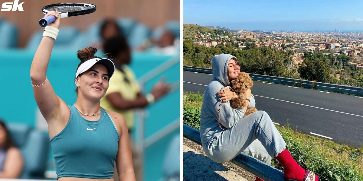 Bianca Andreescu overjoyed to be joined by her dog Coco during post-win interview
