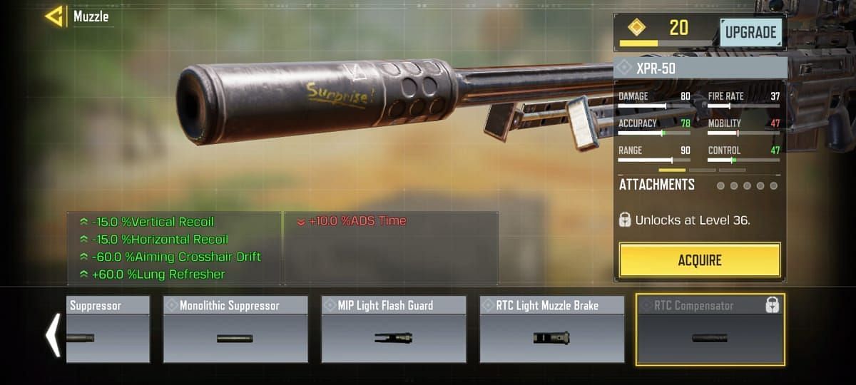Heavy Suppressor bears a resemblance to RTC Compensator (Image via Activision)
