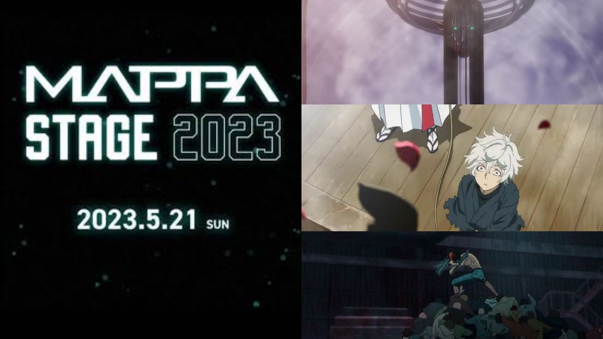MAPPA Stage 2023 and its anime lineup (Image via Sportskeeda)