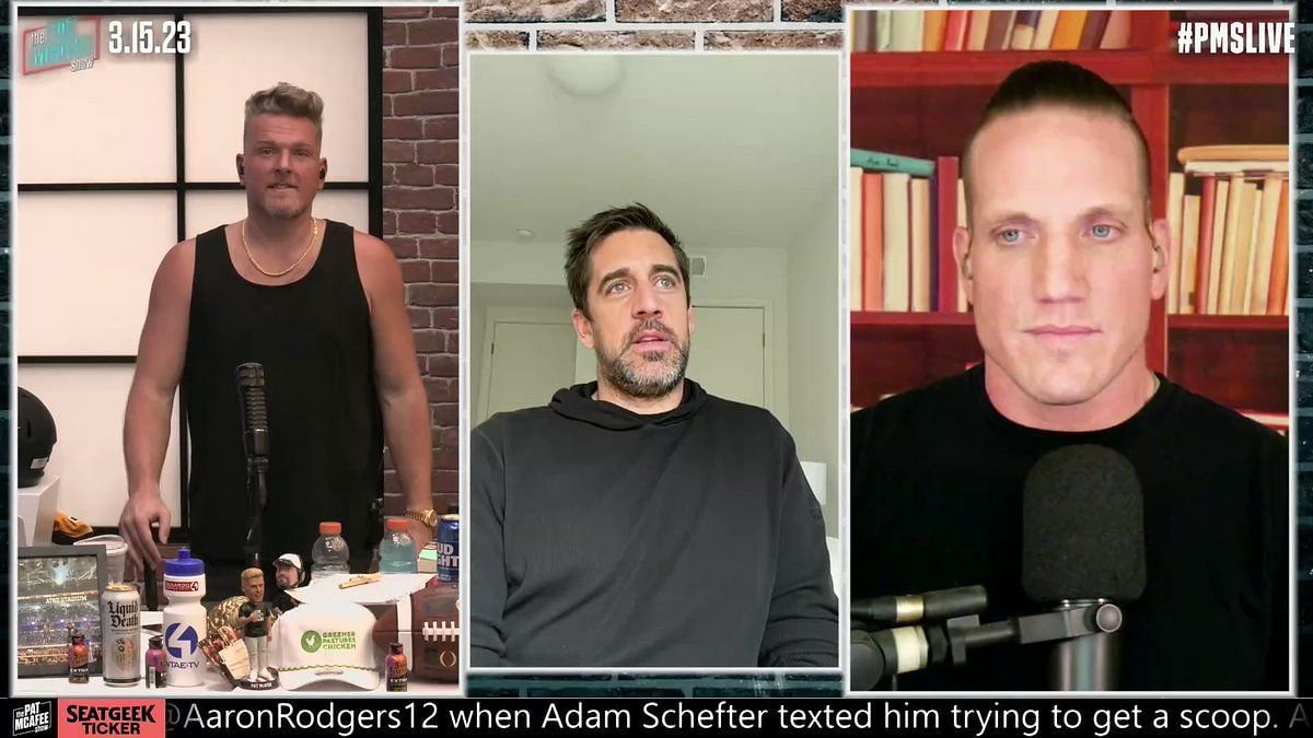 Aaron Rodgers says on Pat McAfee Show he's embracing 'villain' status