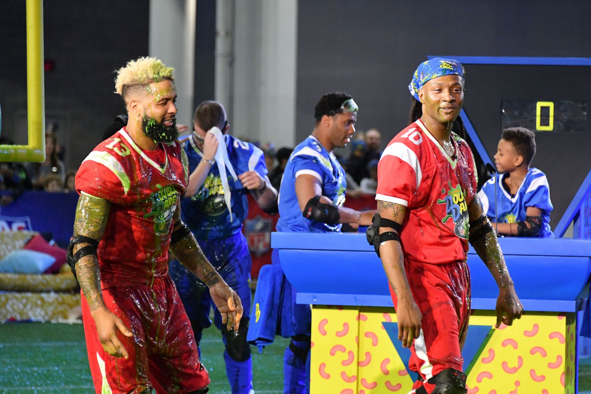 Odell Beckham Jr. and DeAndre Hopkins: Nickelodeon's Double Dare Takes The Gridiron At Super Bowl LIII