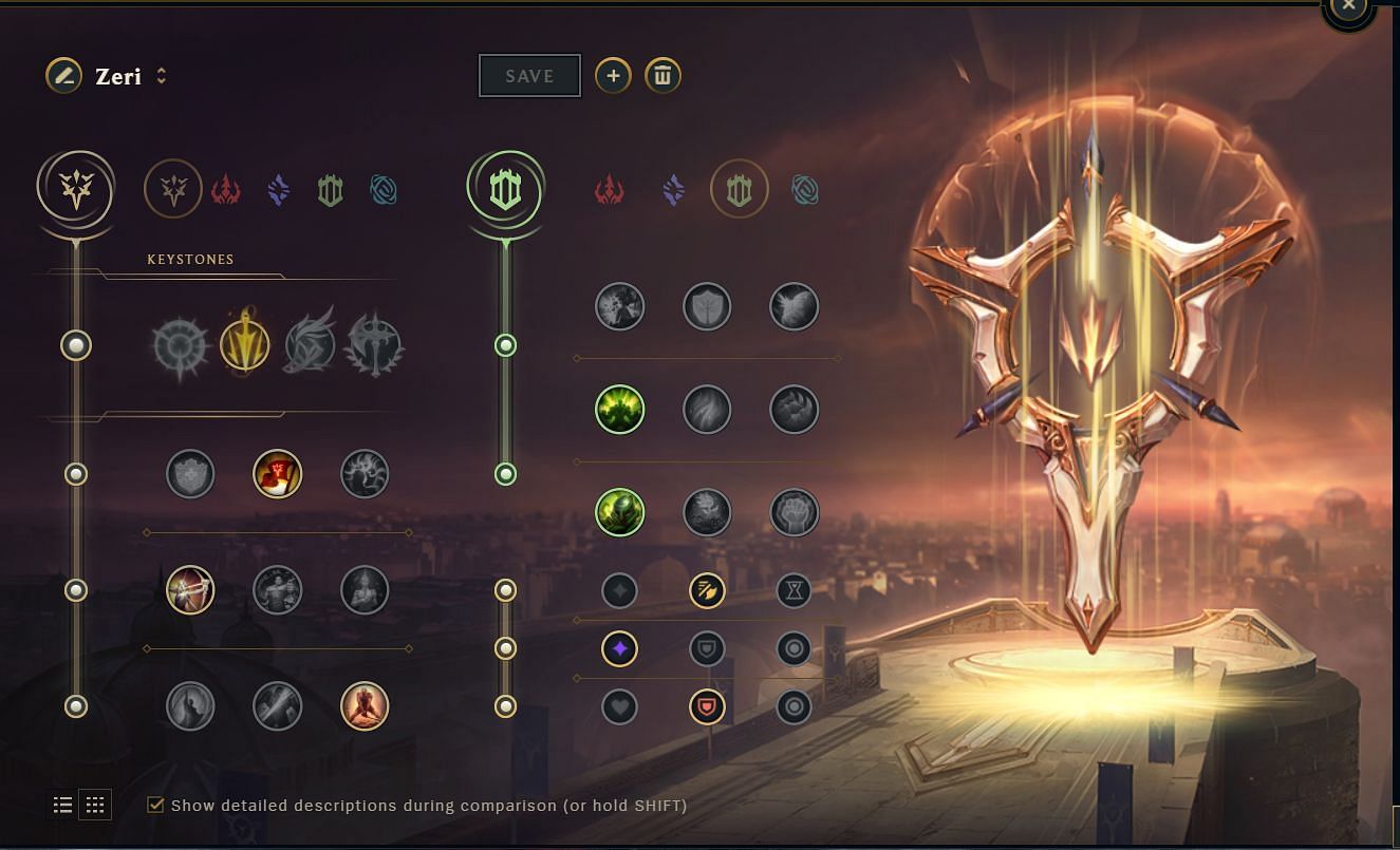 Zeri Rune Path (Image via Riot Games)