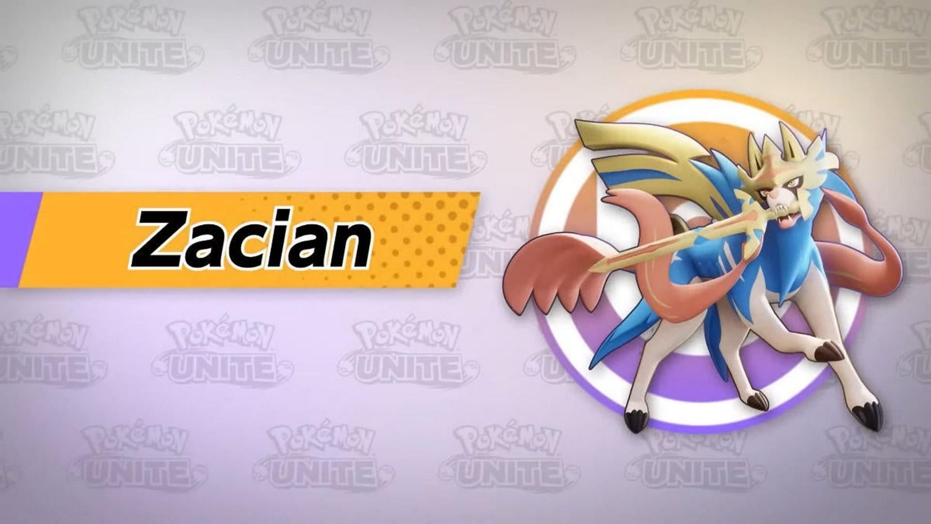 Official artwork for Zacian in Pokemon Unite (Image via The Pokemon Company)