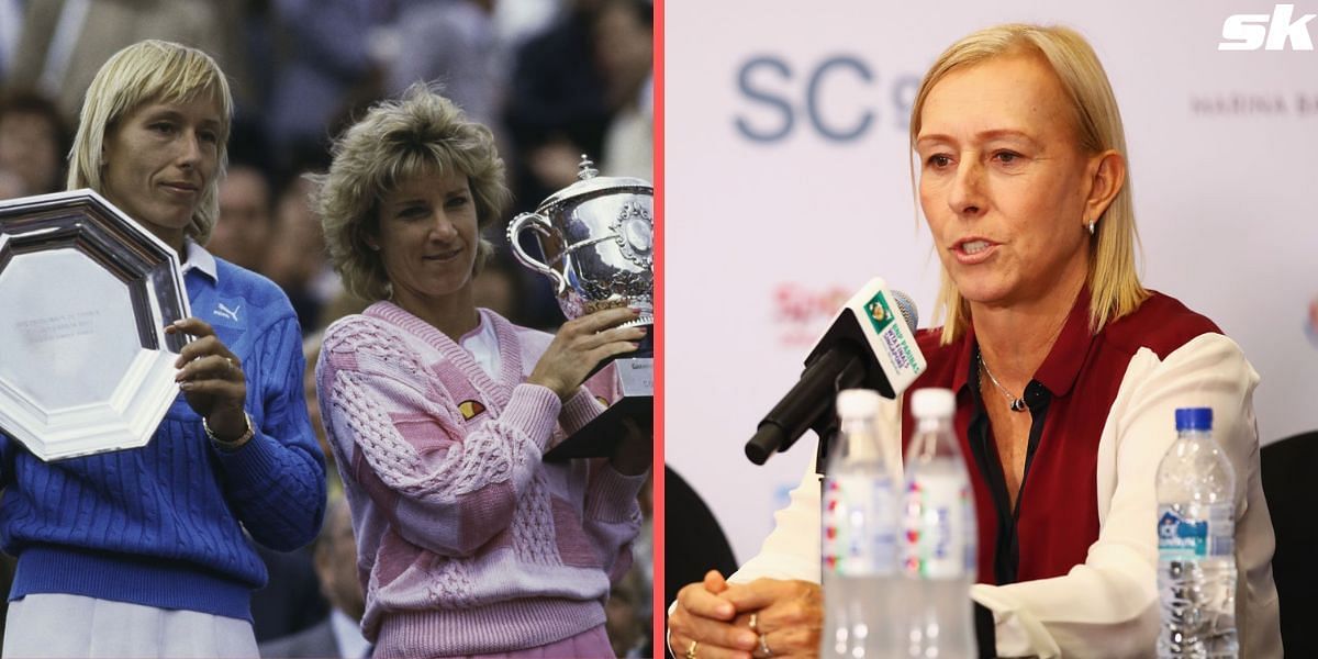 Martina Navratilova looks back on an unfortunate incident involving herself and Chris Evert.