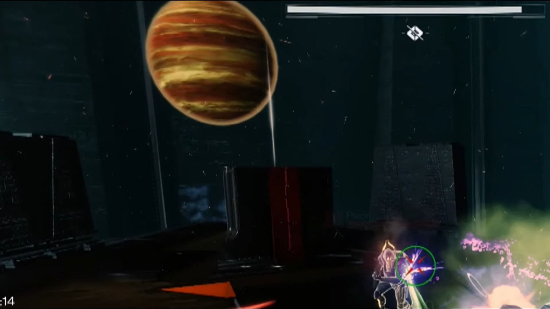 Emitting light from the completed platform (Image via Destiny 2)